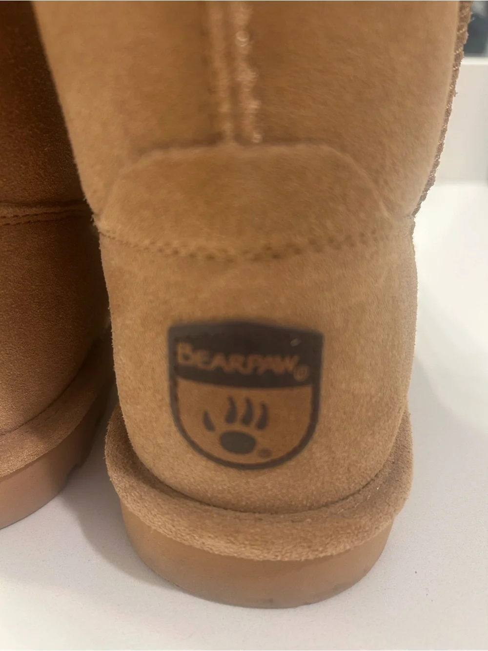 BearPaw Women's Tall Suede Boots in Chestnut